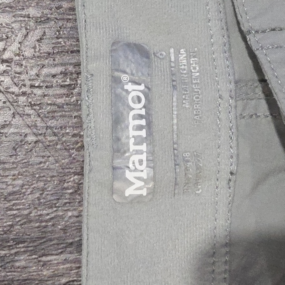 Marmot Hiking Shorts Women's Size 6 Khaki Grey Utility - Picture 2 of 8